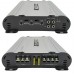 Amplificador Audiobank 2 canales 1500 vatios, audio estéreo para coche.  Circuito de encendido y apagado remoto