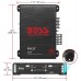 Boss Din - Amplificador Sistema de audio individual, 400 vatios 4 canales, Negro