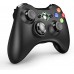 Control inalámbrico VOYEE con Receptor Compatible con Microsoft Xbox 360-Slim Windows 11 10 8 7 Negro