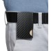 FURID Cartera de cuero para hombre, color negro carbono, minimalista con bloqueo RFID para hombre, bolsillo frontal, cartera simple.