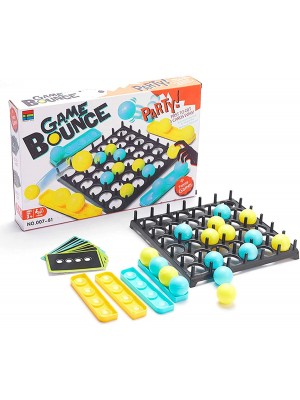 Juego de Fiesta de Rebote con 16 bolas 9 tarjetas de desafío 4 soportes de bolas 1 rejilla de juego para familia adolescentes adultos y niños