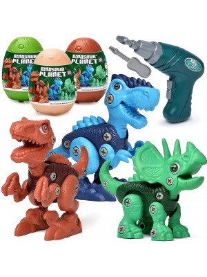 Juguetes de dinosaurio para niños 3-5 5-7, juguetes de construcción con huevos de dinosaurio.