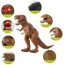 Juguetes de dinosaurio remoto grande para niños, con luz realista, dinosaurio T-Rex con rugido de caminar, robot móvil.