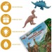 Juguetes de dinosaurios Lil-Gen con libro de sonidos interactivo, escuche rugidos realistas con el libro de sonidos de dinosaurios, 12 figuras.