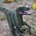Jurassic World - Figura de velociraptor de juguete, pequeñas figuras de dinosaurio con sonido.