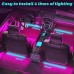 Luces LED Winzwon para el interior del automóvil 4 unidades, tira de 48 luces LED para automóvil, con puerto USB