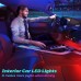 Luces LED Winzwon para el interior del automóvil 4 unidades, tira de 48 luces LED para automóvil, con puerto USB