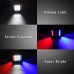 Luces LED de 4 pulgadas,  de disparo lateral estroboscópicos de doble color rojo y azul, vehículo de tarea utilitaria 4x4