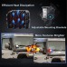 Luces LED de 4 pulgadas,  de disparo lateral estroboscópicos de doble color rojo y azul, vehículo de tarea utilitaria 4x4