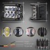 Luces LED de 4 pulgadas,  de disparo lateral estroboscópicos de doble color rojo y azul, vehículo de tarea utilitaria 4x4