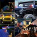 Luces LED de 4 pulgadas,  de disparo lateral estroboscópicos de doble color rojo y azul, vehículo de tarea utilitaria 4x4