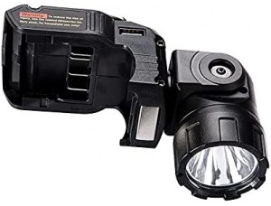 Luz de trabajo LED DCL510 de 12 V, linterna de mano de 280 lm con cabezal giratorio de 360 grados, potente imán.