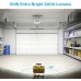 Luz LED  de trabajo 50 W, 5000 lm, 2 modos de brillo, luz de inundación de trabajo, impermeable, IP65, con soporte.