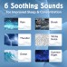 Máquina de sonidos, 6 sonidos naturales de alta calidad lluvia, Brook, océano, Thunder, ruido blanco, noche de verano