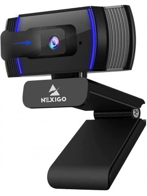 NexiGo N930AF Cámara web con control de software, micrófono estéreo, enfoque automático, USB FHD de 1080p