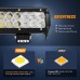 Nilight - Barra de luz LED ZH084, 1 unidad de 12 pulgadas, 72 W, combinación de luces LED para todo terreno.