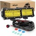 Nilight - Barra de luz LED de 6.5 pulgadas, combinación de foco y reflector de 120 W, 16 AWG.