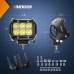 Nilight Barra de luz LED para vehículos 2 piezas de 18 W luces LED todoterreno 12 V 5 pines interruptor basculante, arnés  cableado