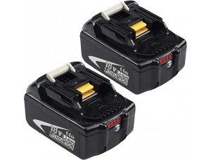 Paquete de 2 baterías de repuesto compatibles con Makita 1860 BL1860B de litio BL1860 BL1850 BL1845 BL1840 BL1830 BL1820 BL1815 LXT400 194204-1