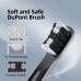 XFU Cepillo de dientes sónico para adultos y niños, 3 cabezales de cepillo Dupont, con 5 modos e impermeable IPX7, eléctrico con batería integrado.