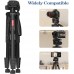 KINGJOY Trípode de cámara de 75 pulgadas para Canon Nikon y monopod con obturador remoto para teléfono y bolsa de transporte.