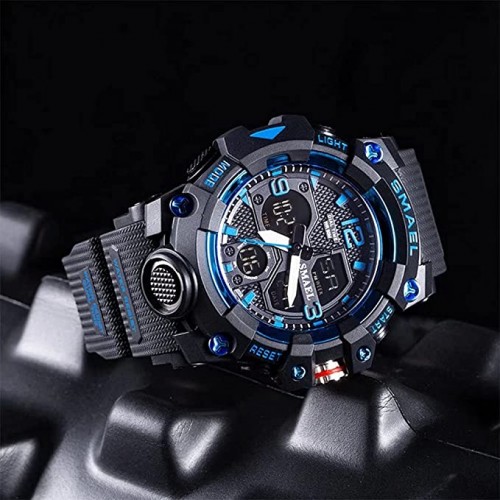  Reloj Casio para hombre, de la gama G-Shock, de color negro y  azul, de resina, digital y deportivo (G8900A-1CR) : Ropa, Zapatos y Joyería