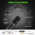 Micrófono inalámbrico, micrófono de karaoke, FDUCE UHF Dual Handheld Dynamic System con receptor recargable  260 pies