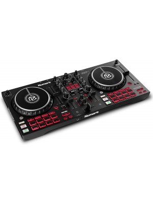 Numark Mixtrack Platinum FX Controlador para DJ, para Serato DJ, con control de 2 desks, mezclador, interfaz de audio, rueda con visualización