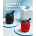 Altavoz Bluetooth portátil, SANAG Bluetooth 5.0 de doble emparejamiento, mini altavoz inalámbrico fuerte, sonido envolvente de 360 HD