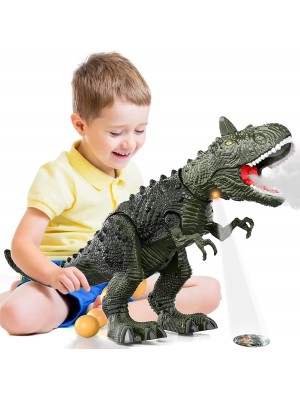 Juguetes de dinosaurio para niños de 4 a 7 años, multifunción, electrónico, educativo, para caminar, T, Rex, función de huevos