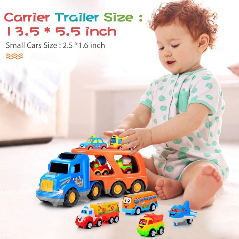 Juguetes de autos para niños de 1 año: juguetes de dibujos animados para  niños pequeños de 1 a 3 años, juguetes para bebés de 12 a 18 meses,  juguetes