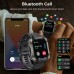 Relojes inteligentes táctico, 328.1 ft, impermeable, resistente, de grado militar, camuflaje gris para teléfonos Android y  iPhone