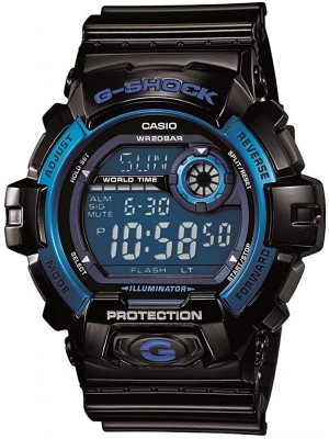 Reloj Casio para hombre, de la gama G-Shock, de color negro y azul, de resina, digital y deportivo G8900A-1CR
