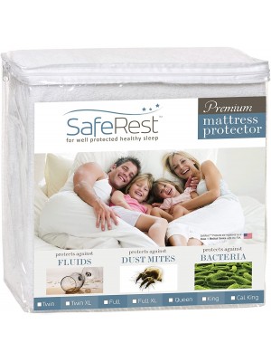 Protector de colchón impermeable hipoalergénico SafeRest Premium
