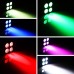 AQOOL - Luces LED RGBW para parar, luz de lavado de DJ súper brillante con control remoto y DMX, luces verticales activadas por sonido para eventos