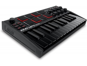 AKAI Professional MPK Mini MK3  Controlador de teclado MIDI USB de 25 teclas con 8 almohadillas de percusión con retroiluminación software