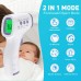 Termómetro digital para adultos y niños, termómetro de frente sin contacto para bebé, termómetro infrarrojo 2 en 1 con alarma de fiebre