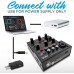 Mezclador de audio inalámbrico profesional para DJ, mezclador de sonido con controlador Bluetooth de 3 canales con interfaz de audio USB