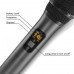 TONOR Micrófono inalámbrico, sistema de micrófono dinámico inalámbrico doble profesional UHF de metal para karaoke en el hogar.