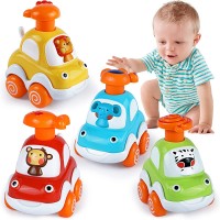 Juguetes de coches autos para niños y bebes de 1 año, Set de cuatros, jugue...