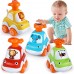Juguetes de coches autos para niños y bebes de 1 año, Set de cuatros, juguetes de 1 a 2 años, juguetes de primer cumpleaños