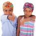 Turbante africano de 3 piezas para recién nacidos y niños pequeños nudos