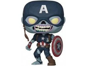 Funko Pop Marvel  What If - Zombie Capitán América Bobblehead de vinilo