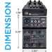 Mezclador de audio inalámbrico profesional para DJ, mezclador de sonido con controlador Bluetooth de 3 canales con interfaz de audio USB