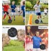 Barocity Balón de fútbol - Pelota oficial de primera calidad para niños y niñas con patrón hexagonal reflectante Negro