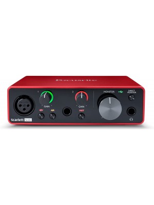 Focusrite Scarlett Solo - Interfaz de audio USB con herramientas profesionales 3era generación