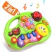 Piano para bebés de 6 a 12 meses, juguetes iluminados, juguetes musicales de teclado, lindos insectos, aprendizaje temprano.