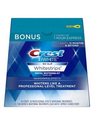 Crest Whitestrips en blanco y tratamientos de 3d white Luxe Whitestrips Professional Effects, 2 tratamientos dientes Kit de blanqueado.