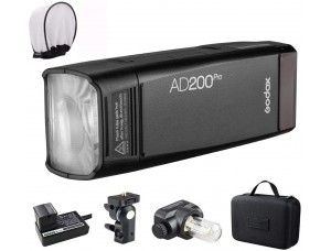 GODOX AD200Pro Godox AD200 PRO Version, 200 W 2.4G Flash Strobe, 1-8000 HSS, 500 flashes de potencia completa.