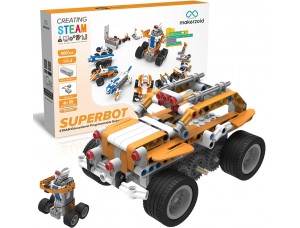 Kit de robot de codificación 26 en 1, juguete educativo STEM - aplicación makerzoid Superbot
